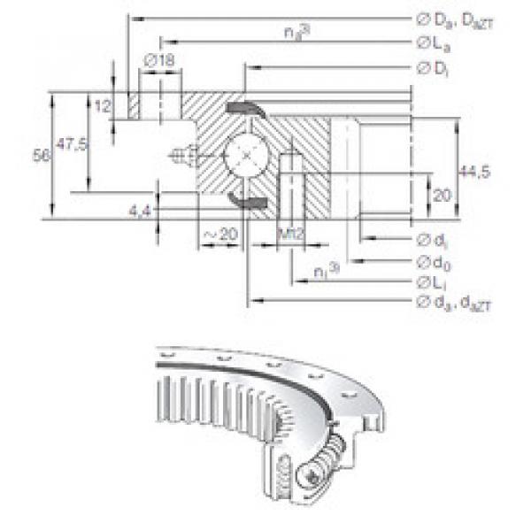 Bearing VLI 20 0644 N INA #1 image