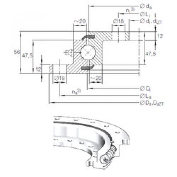 Bearing VLU 20 0414 INA #1 image