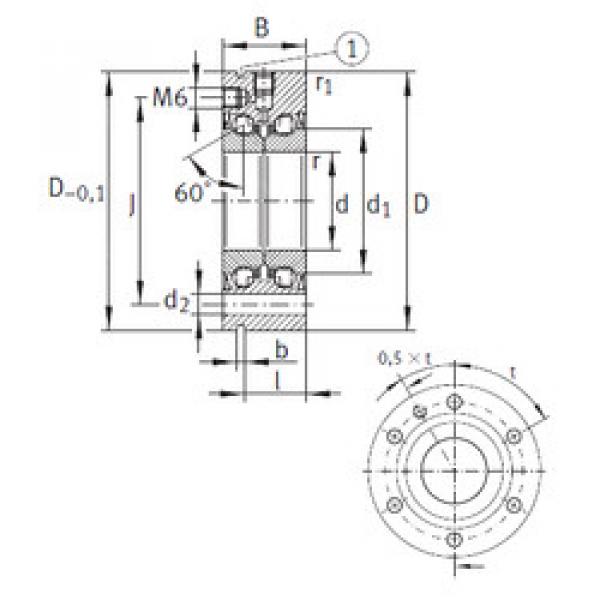 Bearing ZKLF2575-2RS INA #1 image