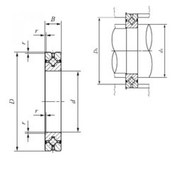 Bearing CRBH 3510 A UU IKO #1 image