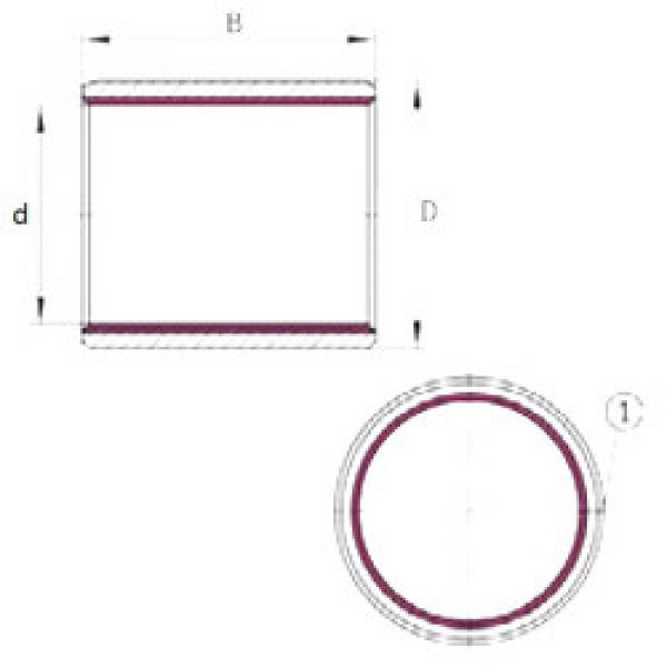 Bearing EGB0303-E40 INA #1 image