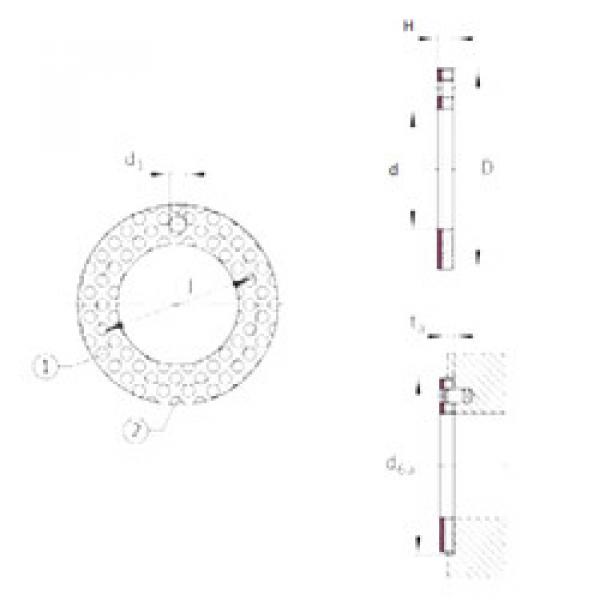 Bearing EGW14-E50 INA #1 image