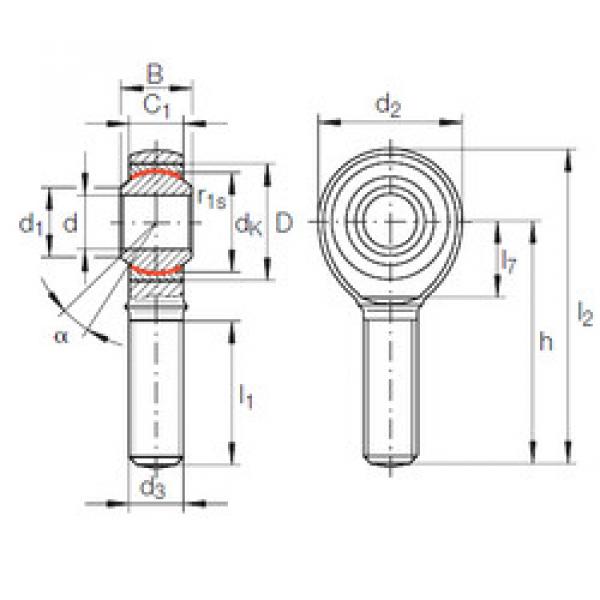 Bearing GAKFL 10 PW INA #1 image