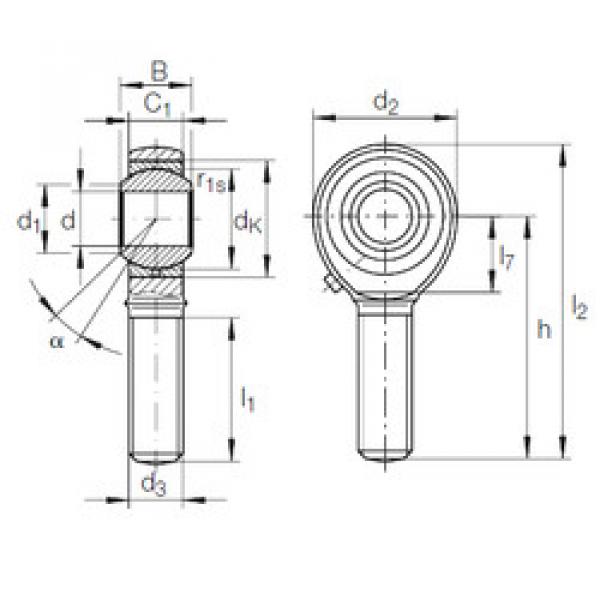 Bearing GAKR 12 PB INA #1 image