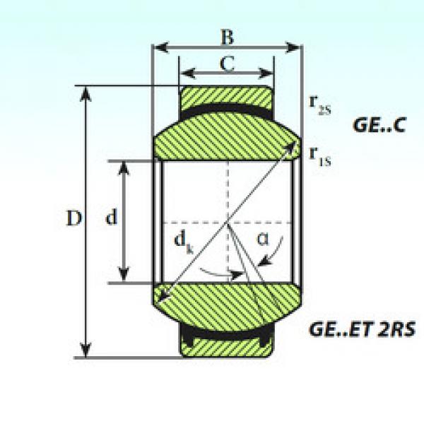 Bearing GE 100 ET 2RS ISB #1 image