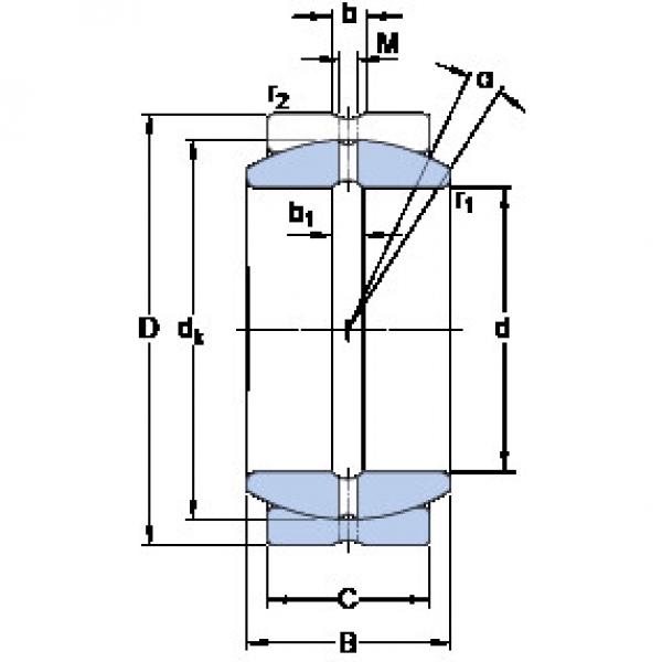 Bearing GEZ 100 ES SKF #1 image