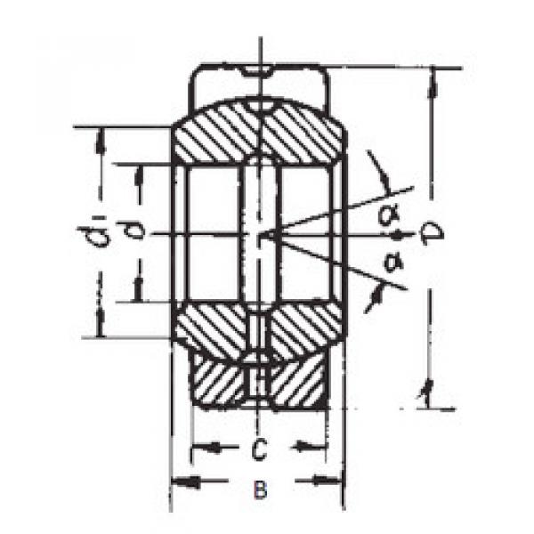 Bearing GEG17ES FBJ #1 image