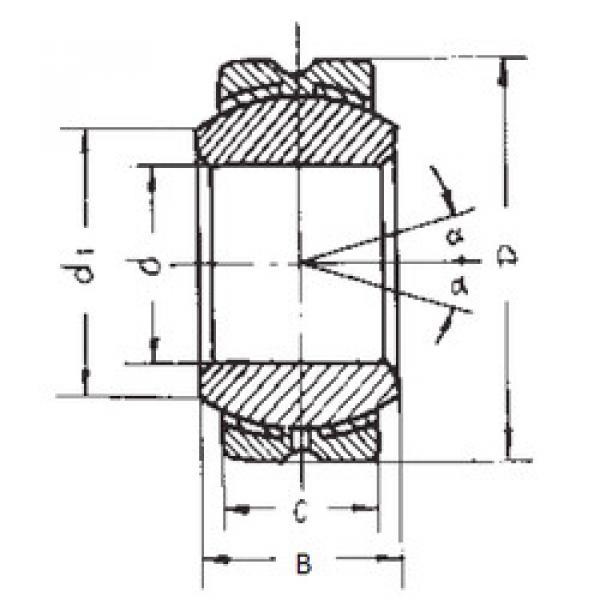 Bearing GEBK12S FBJ #1 image