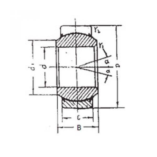 Bearing GEEM25ES-2RS FBJ #1 image