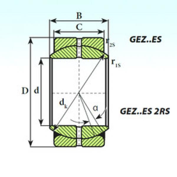 Bearing GEZ 95 ES 2RS ISB #1 image