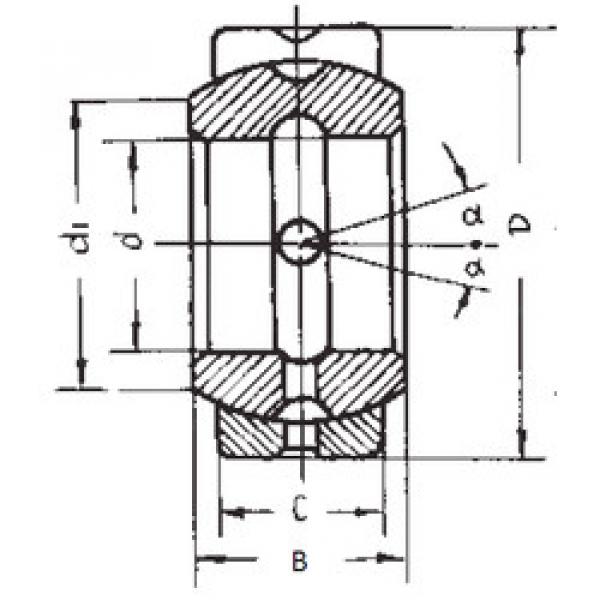 Bearing GEZ101ES FBJ #1 image