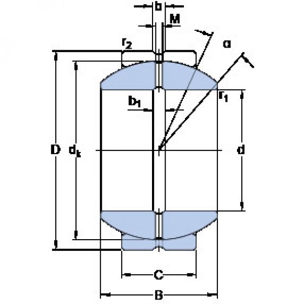 Bearing GEZH 312 ES SKF #1 image