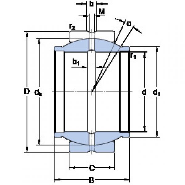 Bearing GEZM 010 ES SKF #1 image