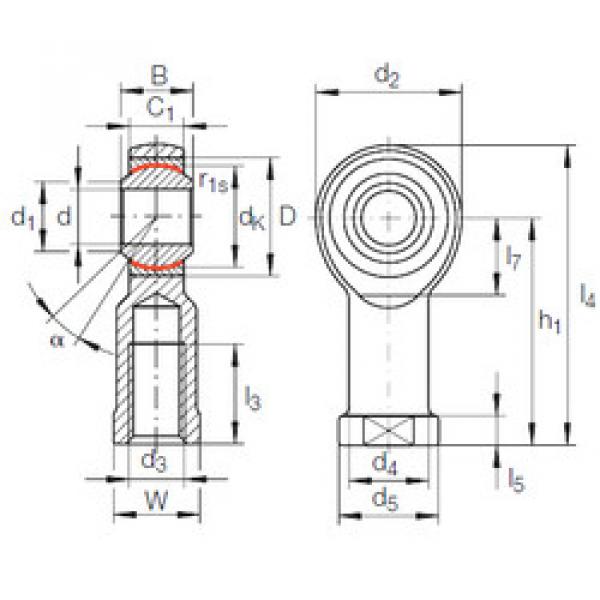 Bearing GIKFL 22 PW INA #1 image