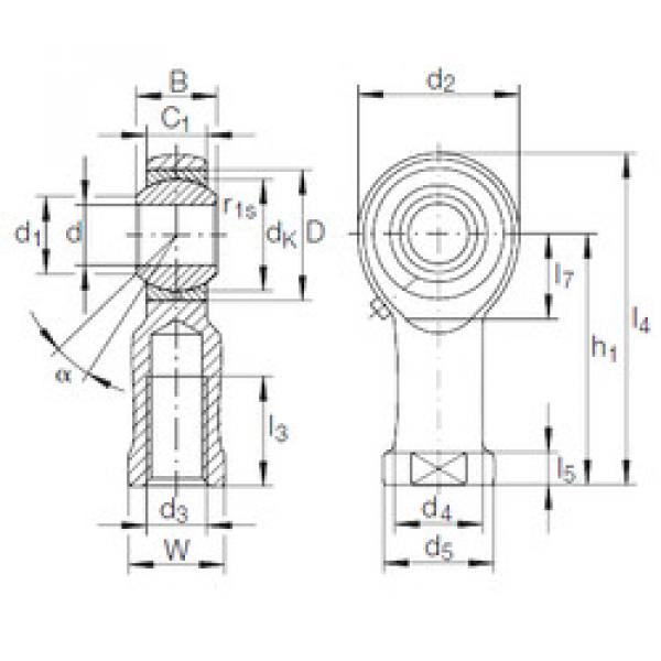 Bearing GIKFL 18 PB INA #1 image