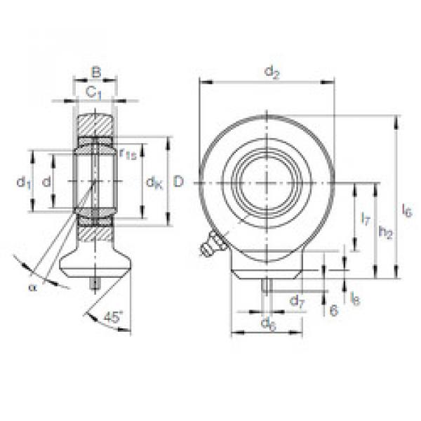 Bearing GK 20 DO INA #1 image