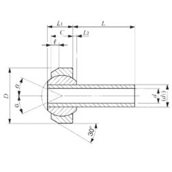 Bearing SNA 3-15 IKO #1 image