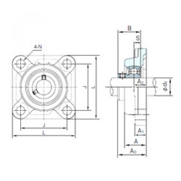 Bearing BF205 NACHI #1 image