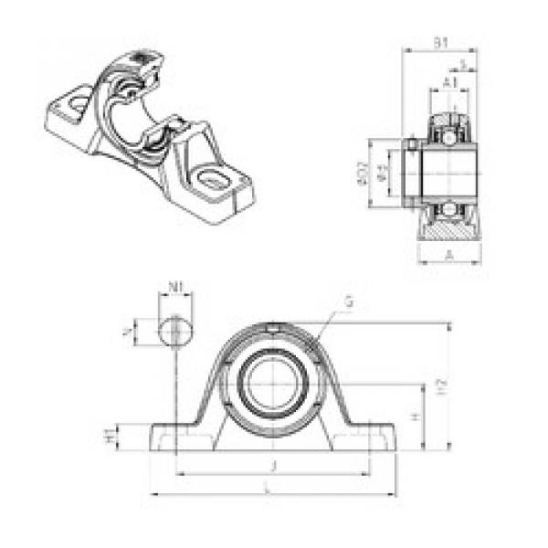 Bearing EXPLE209 SNR #1 image