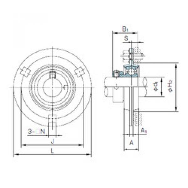 Bearing KHPF204A NACHI #1 image