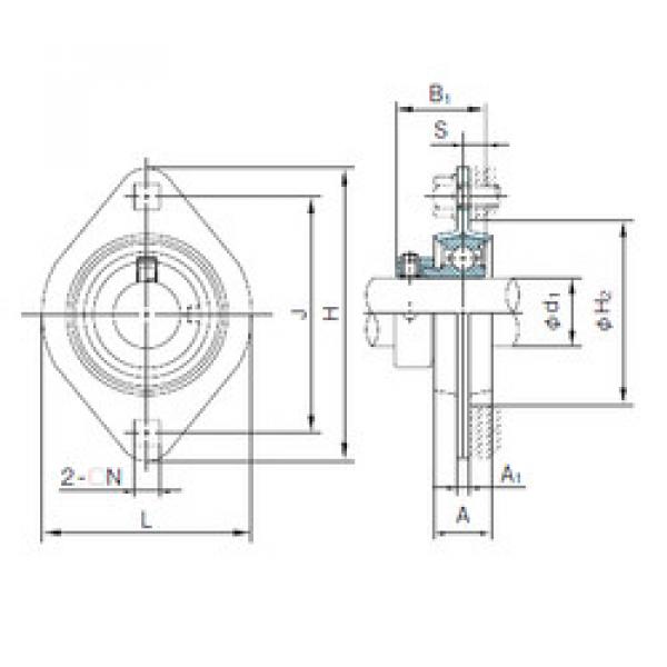 Bearing KHPFL201A NACHI #1 image