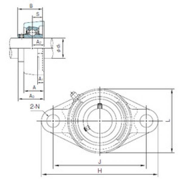 Bearing MUCFL206 NACHI #1 image