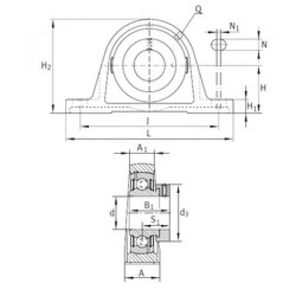 Bearing PAK1-1/8 INA #1 image