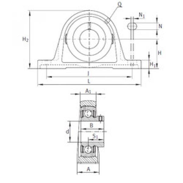 Bearing PASEY1-1/2 INA #1 image