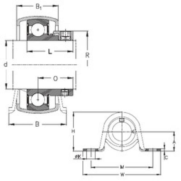 Bearing PBY12 NKE #1 image