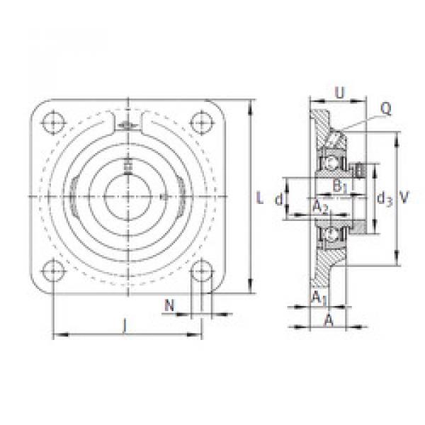 Bearing PCF35 INA #1 image