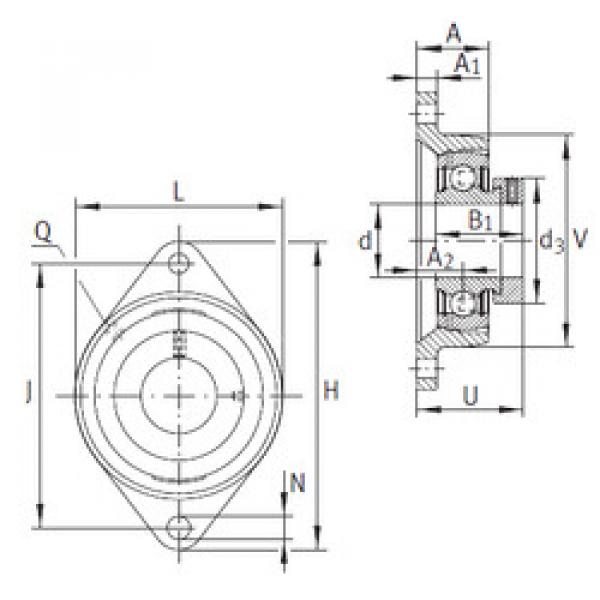 Bearing PCFT20 INA #1 image