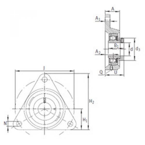 Bearing PCFTR12 INA #1 image