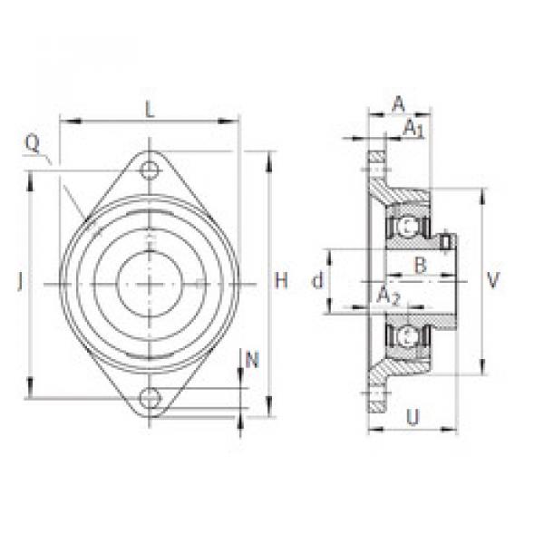 Bearing PCJTY1-3/16 INA #1 image