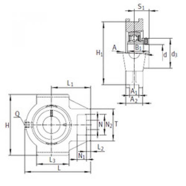 Bearing PTUE20 INA #1 image