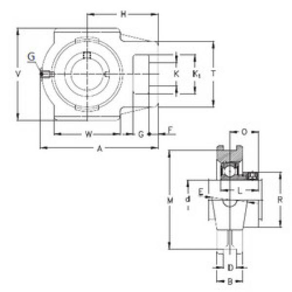 Bearing PTUE55 NKE #1 image