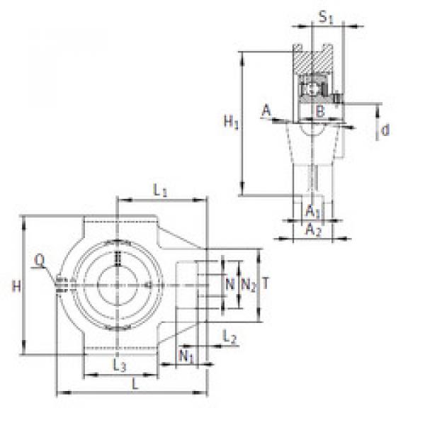 Bearing PTUEY20 INA #1 image