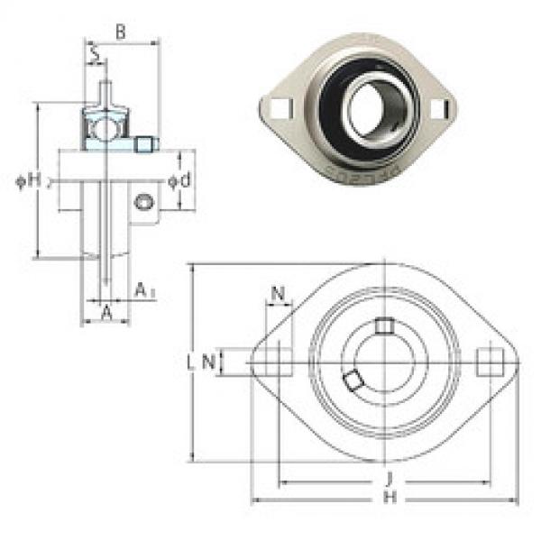 Bearing SBPFL206-19 FYH #1 image