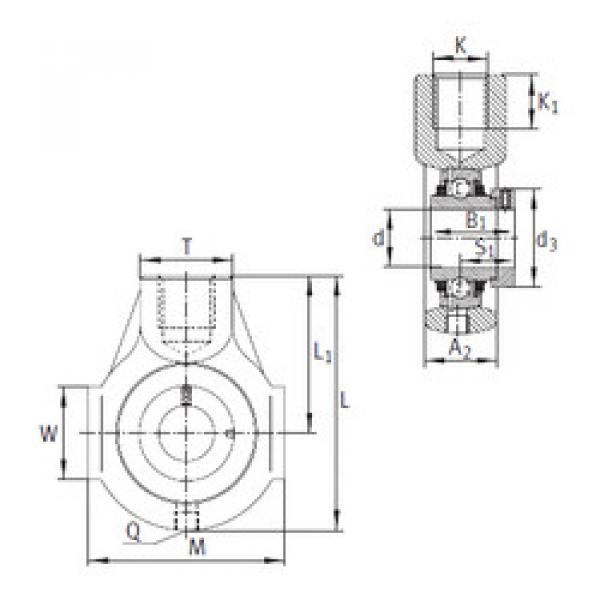 Bearing THE25 INA #1 image