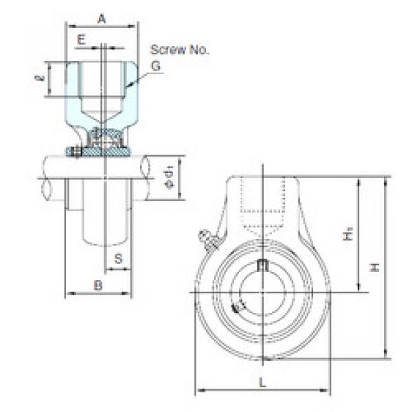 Bearing UCECH211 NACHI #1 image