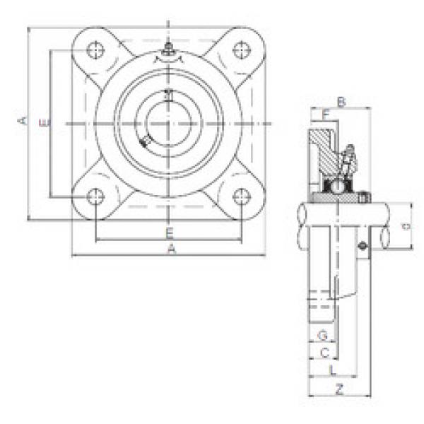 Bearing UCF205 ISO #1 image