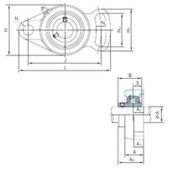 Bearing UCFA208 NACHI #1 image