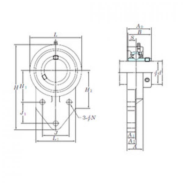 Bearing UCFB201 KOYO #1 image