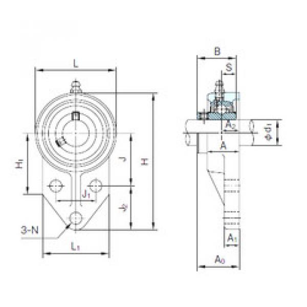 Bearing UCFK203 NACHI #1 image