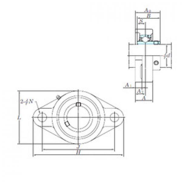 Bearing UCFL203 KOYO #1 image