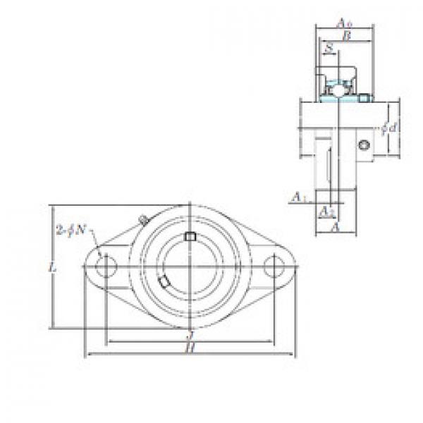 Bearing UCFL203E KOYO #1 image