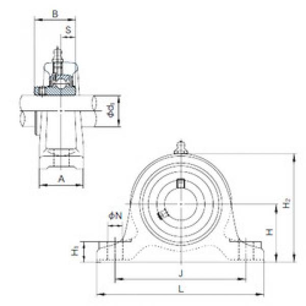 Bearing UCIP211 NACHI #1 image