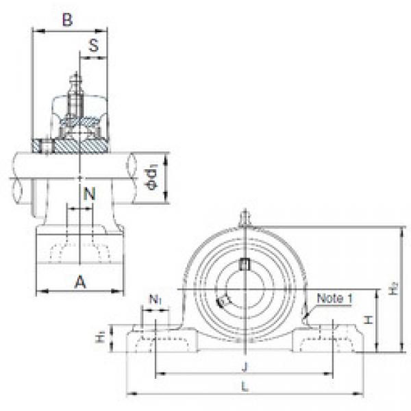 Bearing UCP206 NACHI #1 image