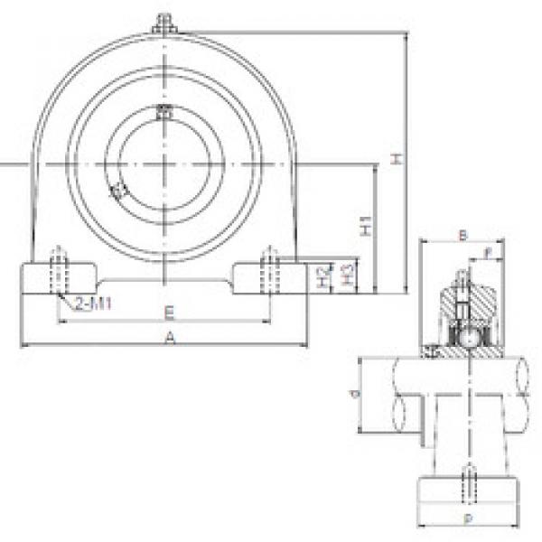 Bearing UCPA209 ISO #1 image