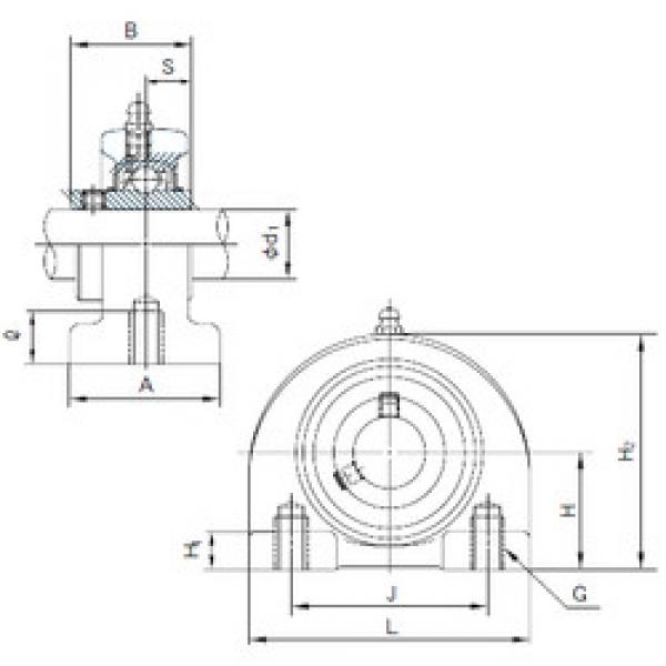 Bearing UCPA210 NACHI #1 image