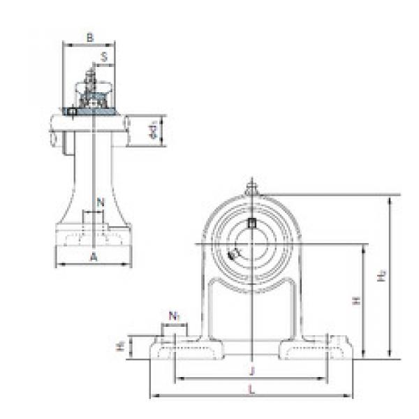 Bearing UCPH201 NACHI #1 image